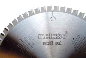 Metabo Kreissägeblatt HW/CT 254x30, 80FZ/TZ 5°, multi cut, z.B. für Metabo TS 254