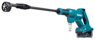 Makita DHW180Z Akku-Druckreiniger mit Filter, Lanze, Variodüse, Ansaugschlauch 6m, 8 oder 24 bar, für Baustelle, Jagd, Haus u. Garten