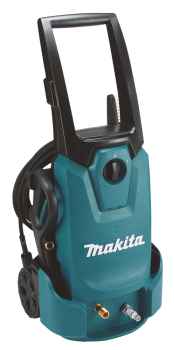 Makita HW1200 Elektro-Hochdruckreiniger, 1,8 KW, 120 bar, 10m Schlauch, mit Turbolanze, Reinigungsmittelbehälter, Wasserfilter,...