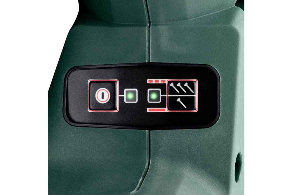 Metabo NFR 18 LTX 90 BL (612090840) AKKU-NAGLER, 2 x 4 Ah LiHD Akkus, neues Modell, Ladegerät, MetaBox, 1 Paar Metabo Handschuhe