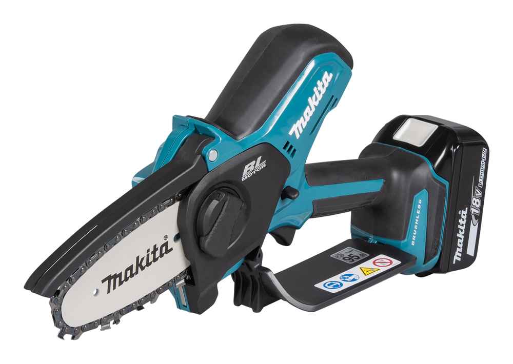 Makita DUC101Z Akku Kettensäge, 18 Volt, Solomaschine, leichte kompakte Astsäge inklusive Rundfeile zum Nachschärfen und Kettenöl