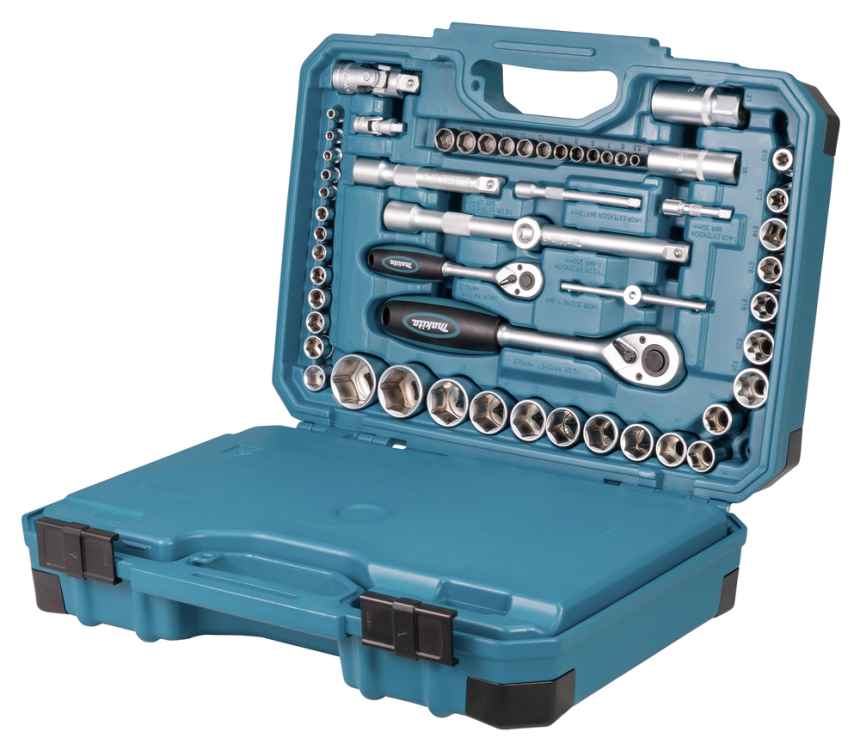 Makita Werkzeug-Set 231-teilig im Koffer, 2 Umschaltknarren, etc.