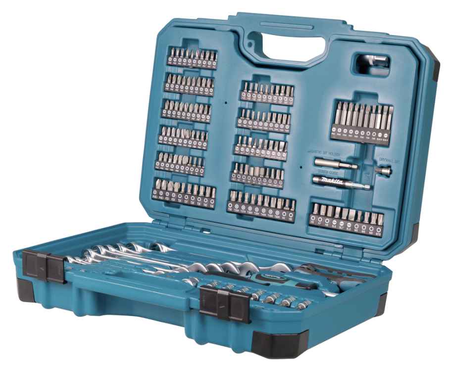 Makita Werkzeug-Set 231-teilig im Koffer, 2 Umschaltknarren, etc.