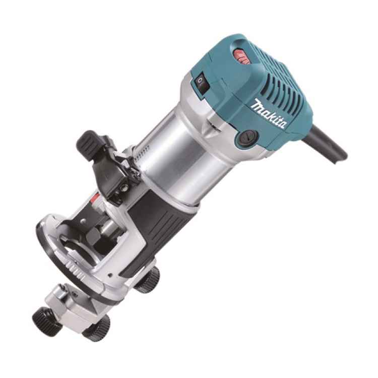 Makita RT0702CX2J Oberfräse, Trimmer, Ober-/Kantenfräsmodule, Innentrageteasche, Makpac, zusätzliches hochwertiges Metabo Hand-Multitool zum Mehrwert!
