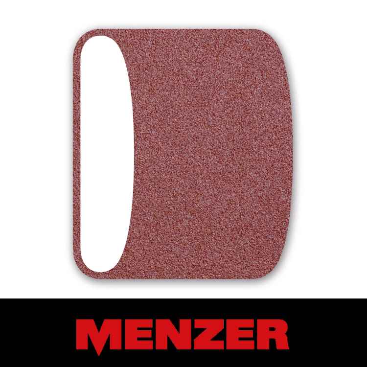 Menzer Schleifbaender 200 x 750mm, Red Normalkorund, 10 Stueck, Korn 40, fuer Bandschleifmaschinen, z.B. BSM 750, Bona, FG, Janser, Lägler, Pallmann, etc.